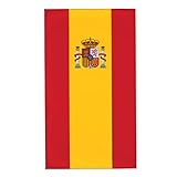 AOOEDM Toallas de Playa con Bandera de España, sábanas de baño, Funda de...