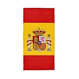Toalla de baño suave con bandera de España, toallas de mano absorbentes...