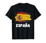 Bandera Espana Orgullo Retro Bandera Española Familia Camiseta