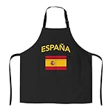 803 Cocina Delantal Bandera España Delantal con Peto Personalizado...