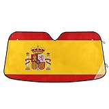 Parasol para parabrisas de coche con la bandera de España, para bloques de...