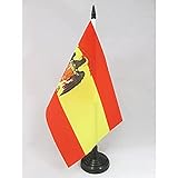 AZ FLAG Bandera de Mesa de ESPAÑA 1977-1981 21x14cm - BANDERINA de DESPACHO...
