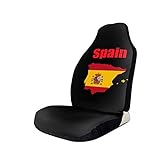 Little Yi Mapa de la bandera de España Las fundas de los asientos de automóvil...