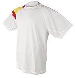Camiseta Bandera D&F-Camiseta Blanca con los Colores de España (XL) Pecho: 55.5...