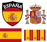 España - Parche termoadhesivo para planchar (6 unidades, diseño de planchado,...