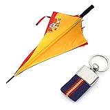 Paraguas Anti ventisca de la bandera Española . 126 CM de diámetro con Escudo...