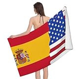 OdDdot Toalla de piscina multiusos con estampado de bandera de España de...