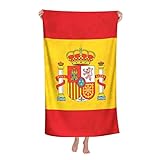 AOOEDM Toallas de Playa con Bandera de España, sábanas de baño, Funda de...