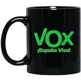 VOX Espana Viva Playera Camiseta Democracia 11 oz. Black Mug
