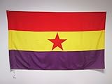 AZ FLAG Bandera ESPAÑA Republicana Estrella ROJA 150x90cm para Palo - Bandera...