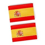 Pakana® Pack 2 piezas Parche Bandera de España. Parche Militar Bordado con...