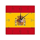 Reloj de pared con bandera de España, decoración patriótica, bandera...