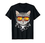 Gafas de sol con la bandera de España, diseño de gato español Camiseta