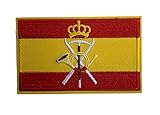 Parche Bandera de España Emblema de las tropas de montaña 8x5 cm | Muy...