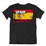Body soul-n-Spirit - Camiseta de manga corta, diseño de bandera de España -...
