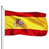 Amison Bandera España Grande, 2pcs Bandera de España, Resistente a la...