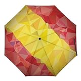 Paraguas plegable con bandera de España de polietileno bajo, paraguas portátil...