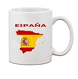 España España Bandera País Cerámica Café Taza de té Taza - Regalo...