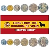 Hobby of Kings Set de 6 Monedas de España. 50 Céntimos, 1, 5, 25, 50, 100...