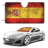 Bandera España Parasol Coche Delantero Plegable Parasol para Parasoles con...
