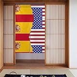 BHCASE Cortinas opacas con la bandera de España americana, 2 paneles de...