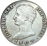 Chaenyu Moneda española de 1809 colección de artesanías de Monedas Antiguas...