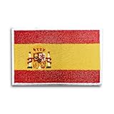 HG FIT Parche Bordado Bandera España con Colores Oficiales 8 x 5 cm, Gancho y...